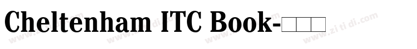 Cheltenham ITC Book字体转换